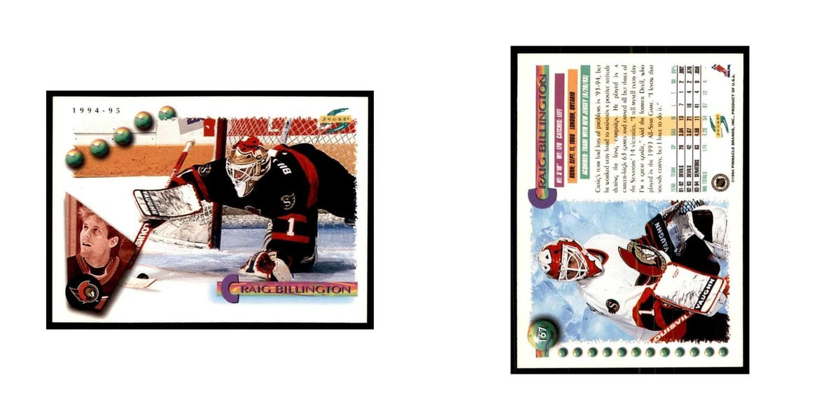 Craig Billington 1994 Score #167 Hockey Cards Hockey Card NM