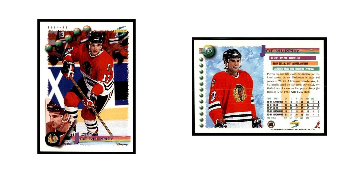 Joe Murphy 1994 Score #170 Hockey Cards Hockey Card NM