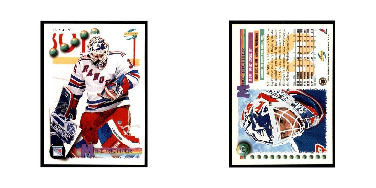 Mike Richter 1994 Score #130 Hockey Cards Hockey Card NM