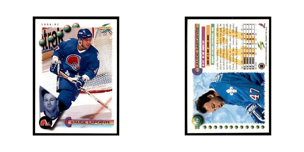 Claude Lapointe 1994 Score #194 Hockey Cards Hockey Card NM