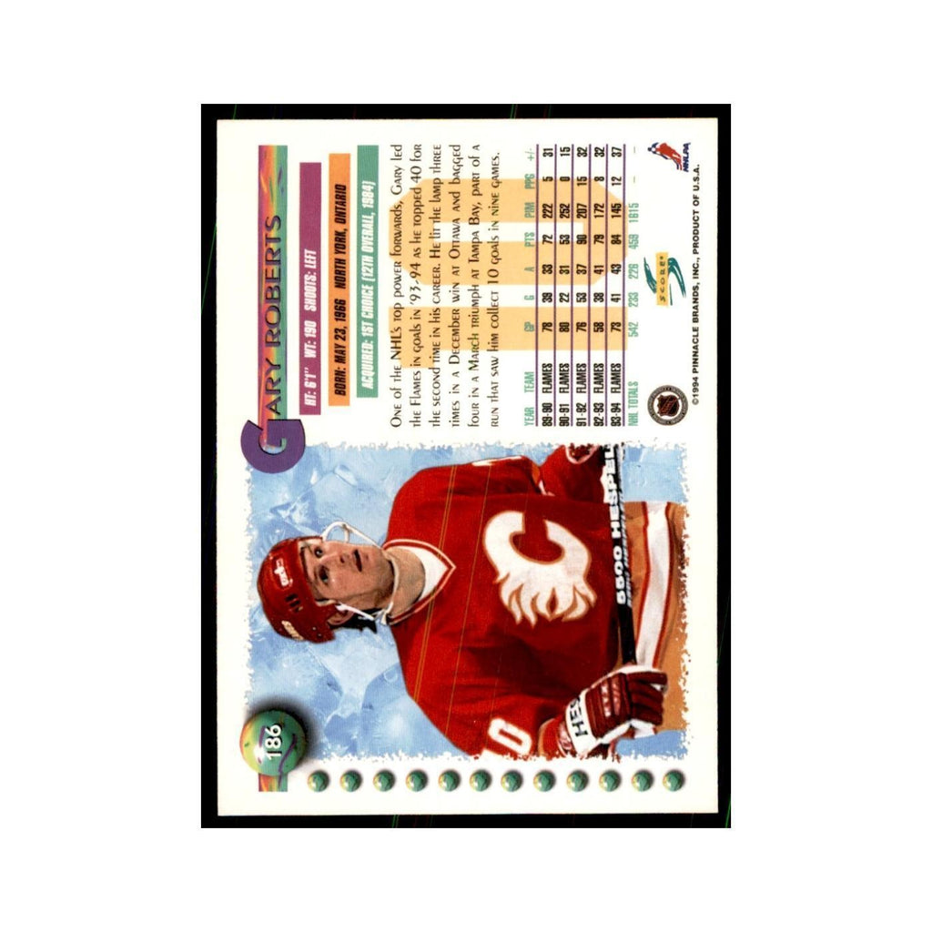Gary Roberts 1994 Score #186 Hockey Cards Hockey Card NM