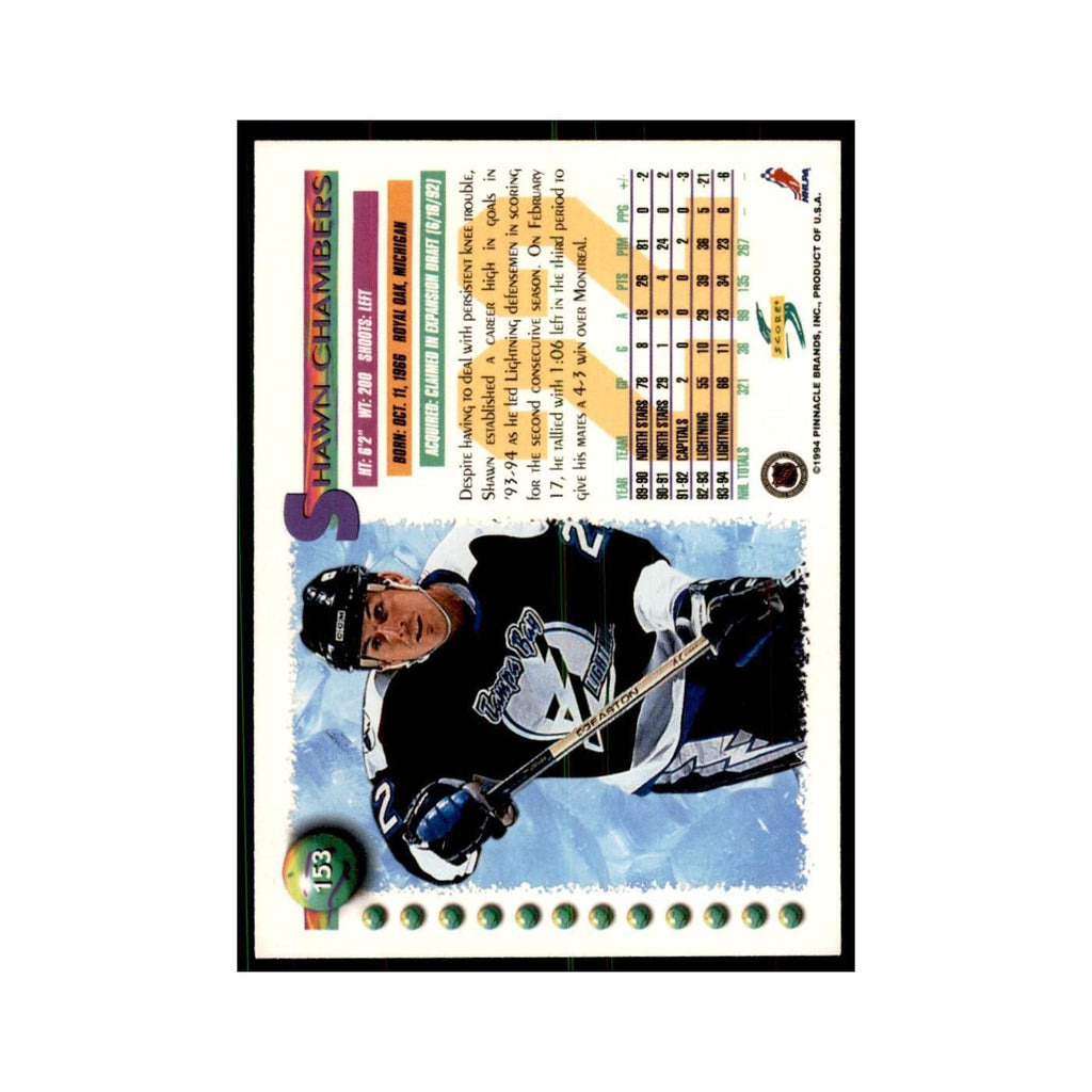 Shawn Chambers 1994 Score #153 Hockey Cards Hockey Card NM