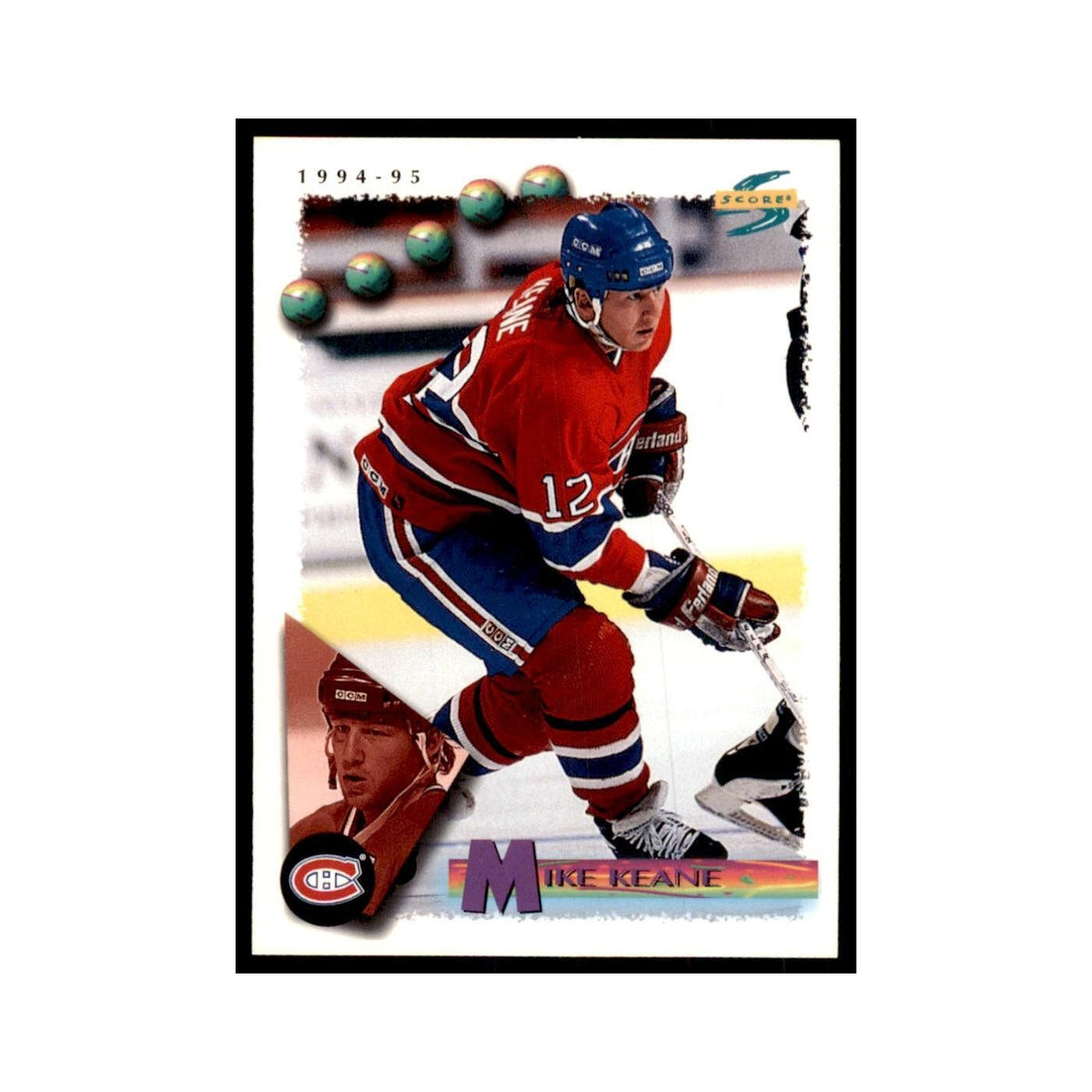 Mike Keane 1994 Score #187 Hockey Cards Hockey Card NM