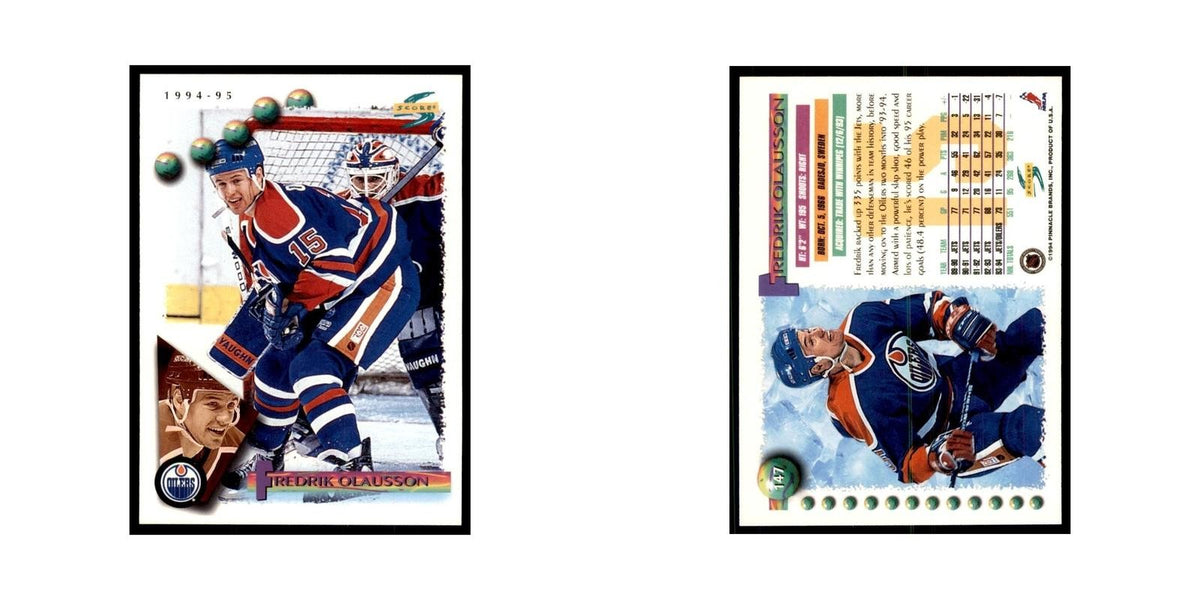 Fredrik Olausson 1994 Score #147 Hockey Cards Hockey Card NM
