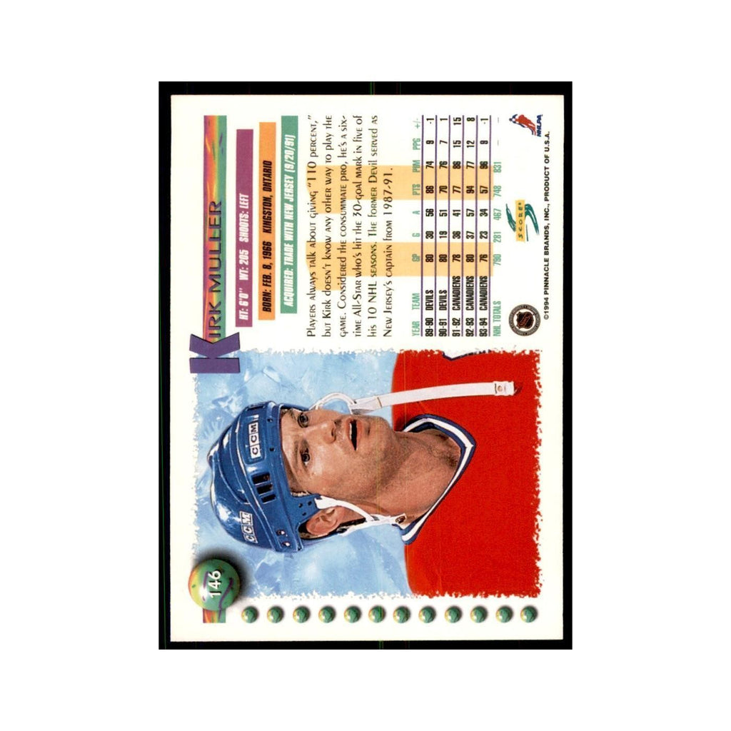 Kirk Muller 1994 Score #146 Hockey Cards Hockey Card NM