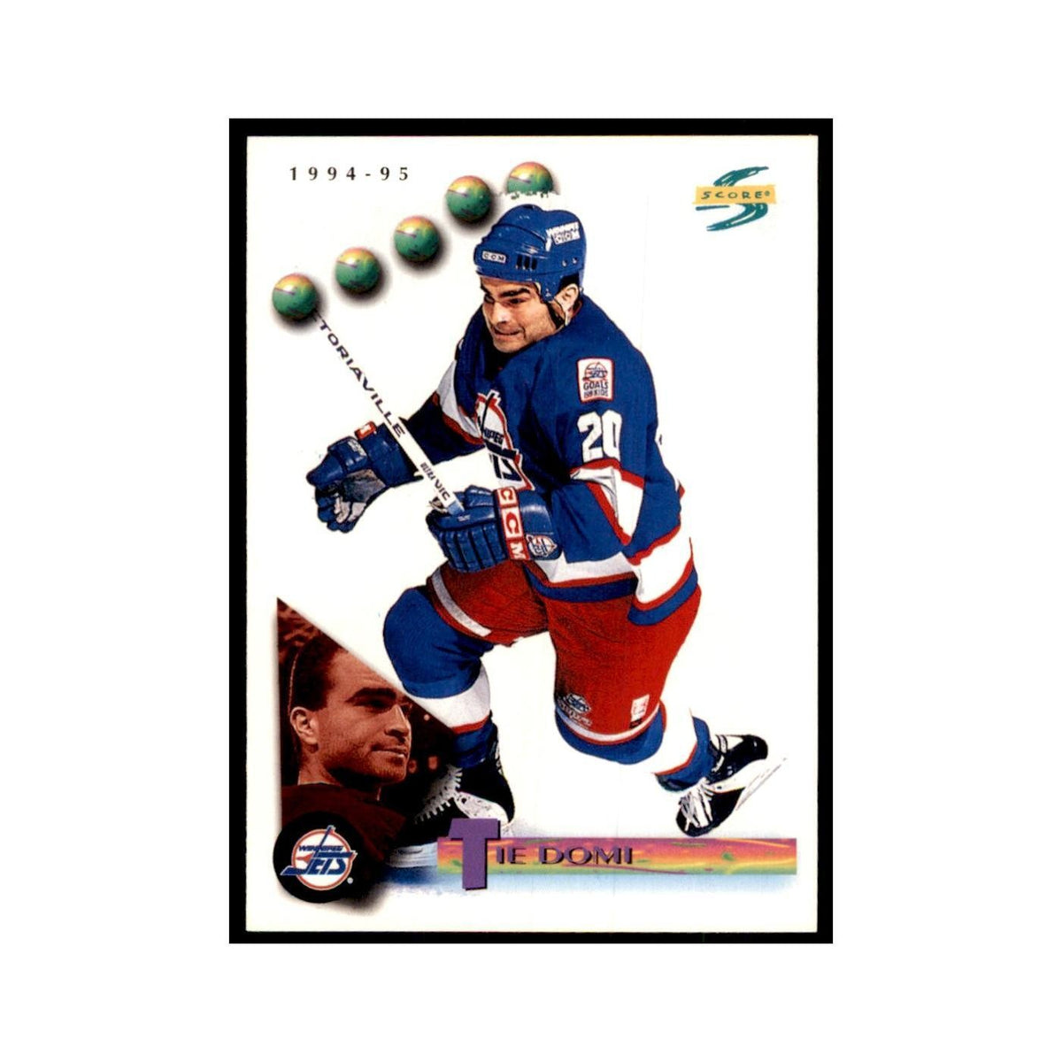 Tie Domi 1994 Score #123 Hockey Cards Hockey Card NM