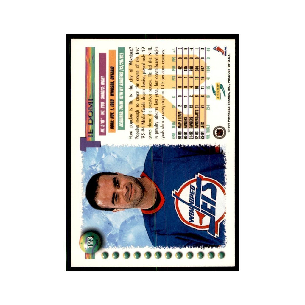 Tie Domi 1994 Score #123 Hockey Cards Hockey Card NM