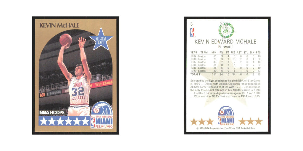 Kevin McHale 1990 NBA Hoops #6 Boston Celtics Basketball Card NM