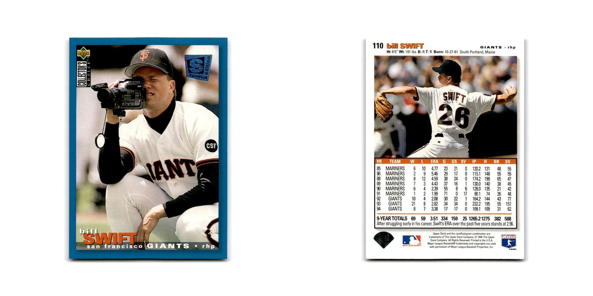 Bill Swift 1995 Collector's Choice SE #110 San Francisco Giants Baseball Card NM