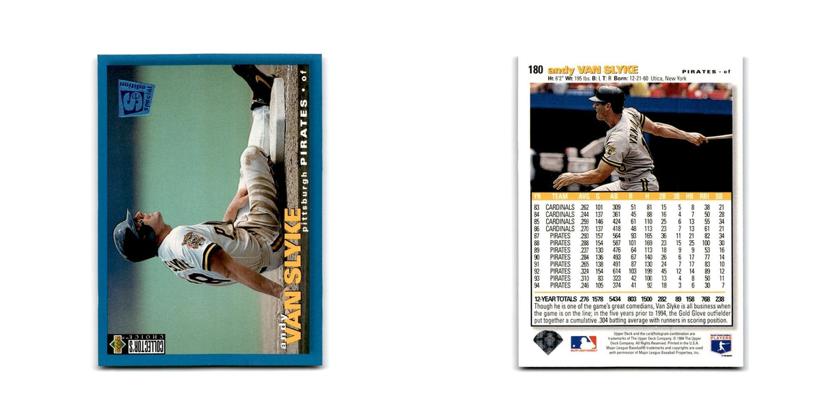 Andy Van Slyke 1995 Collector's Choice SE #180 Pittsburgh Pirates NM