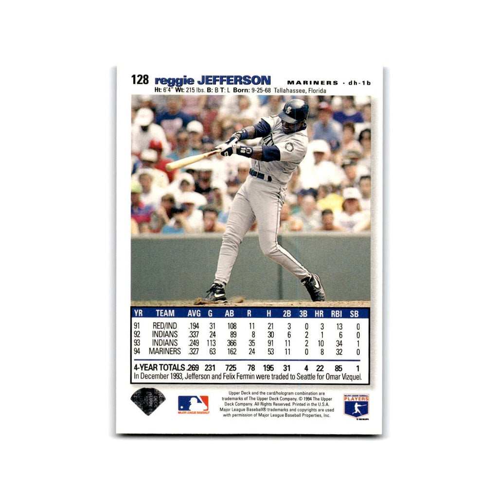 Reggie Jefferson 1995 Collector's Choice SE #128 Seattle Mariners NM