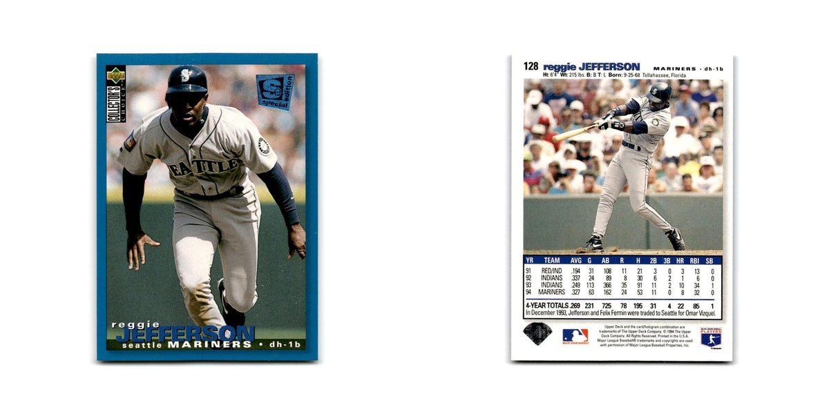 Reggie Jefferson 1995 Collector's Choice SE #128 Seattle Mariners NM