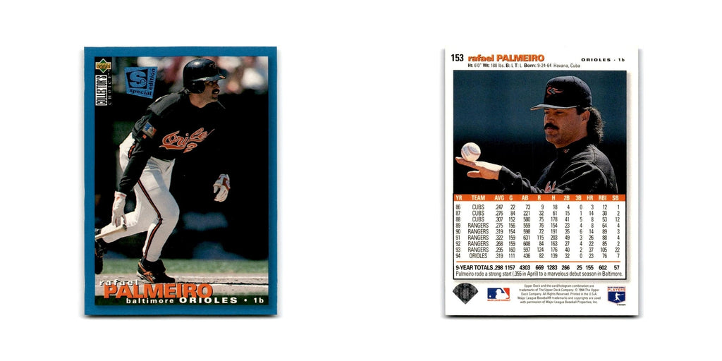 Rafael Palmeiro 1995 Collector's Choice SE #153 Baltimore Orioles NM