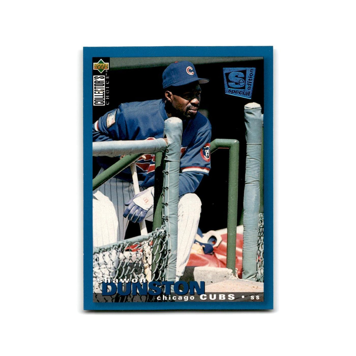Shawon Dunston 1995 Collector's Choice SE #82 Chicago Cubs Baseball Card NM