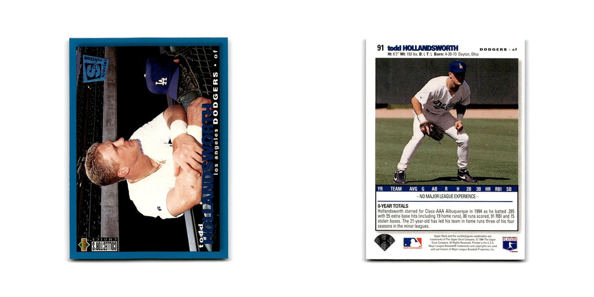 Todd Hollandsworth 1995 Collector's Choice SE #91 Los Angeles Dodgers NM