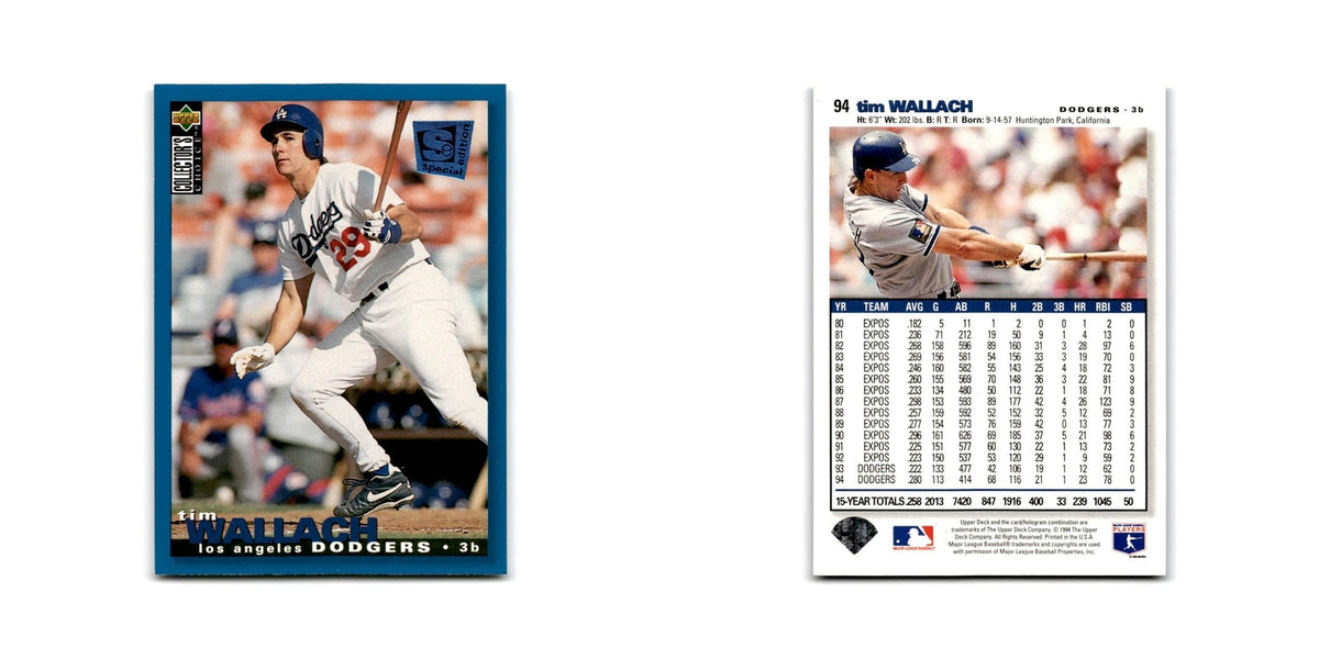 Tim Wallach 1995 Collector's Choice SE #94 Los Angeles Dodgers Baseball Card NM
