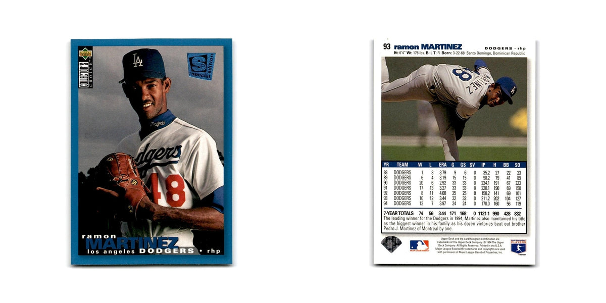 Ramon Martinez 1995 Collector's Choice SE #93 Los Angeles Dodgers NM