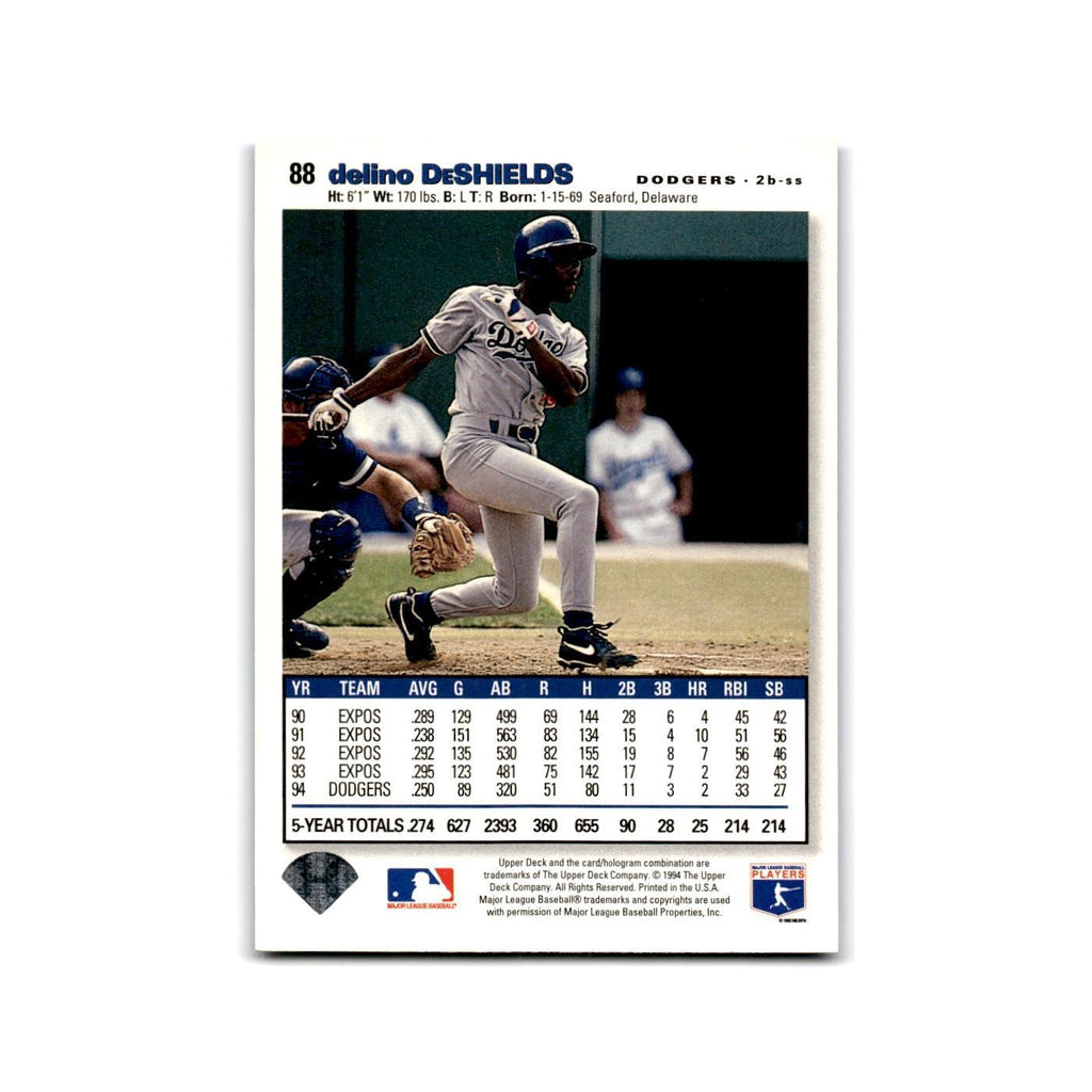 Delino DeShields 1995 Collector's Choice SE #88 Los Angeles Dodgers NM