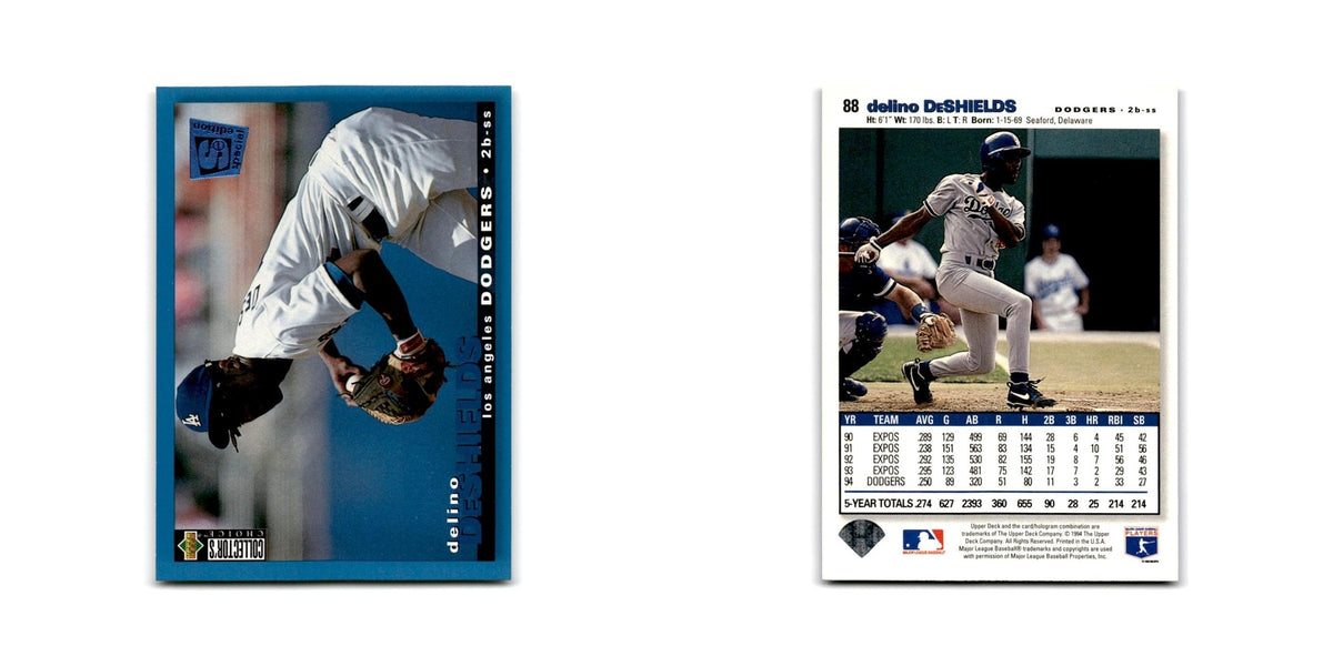 Delino DeShields 1995 Collector's Choice SE #88 Los Angeles Dodgers NM