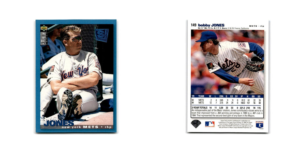 Bobby Jones 1995 Collector's Choice SE #149 New York Mets Baseball Card NM