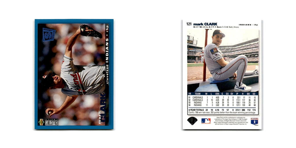 Mark Clark 1995 Collector's Choice SE #121 Cleveland Indians Baseball Card NM