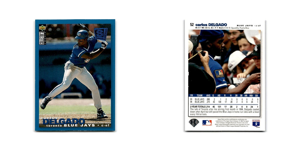Carlos Delgado 1995 Collector's Choice SE #52 Toronto Blue Jays Baseball Card NM
