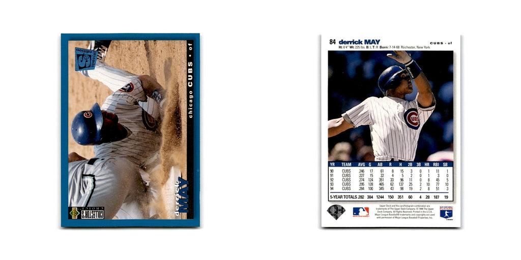 Derrick May 1995 Collector's Choice SE #84 Chicago Cubs Baseball Card NM