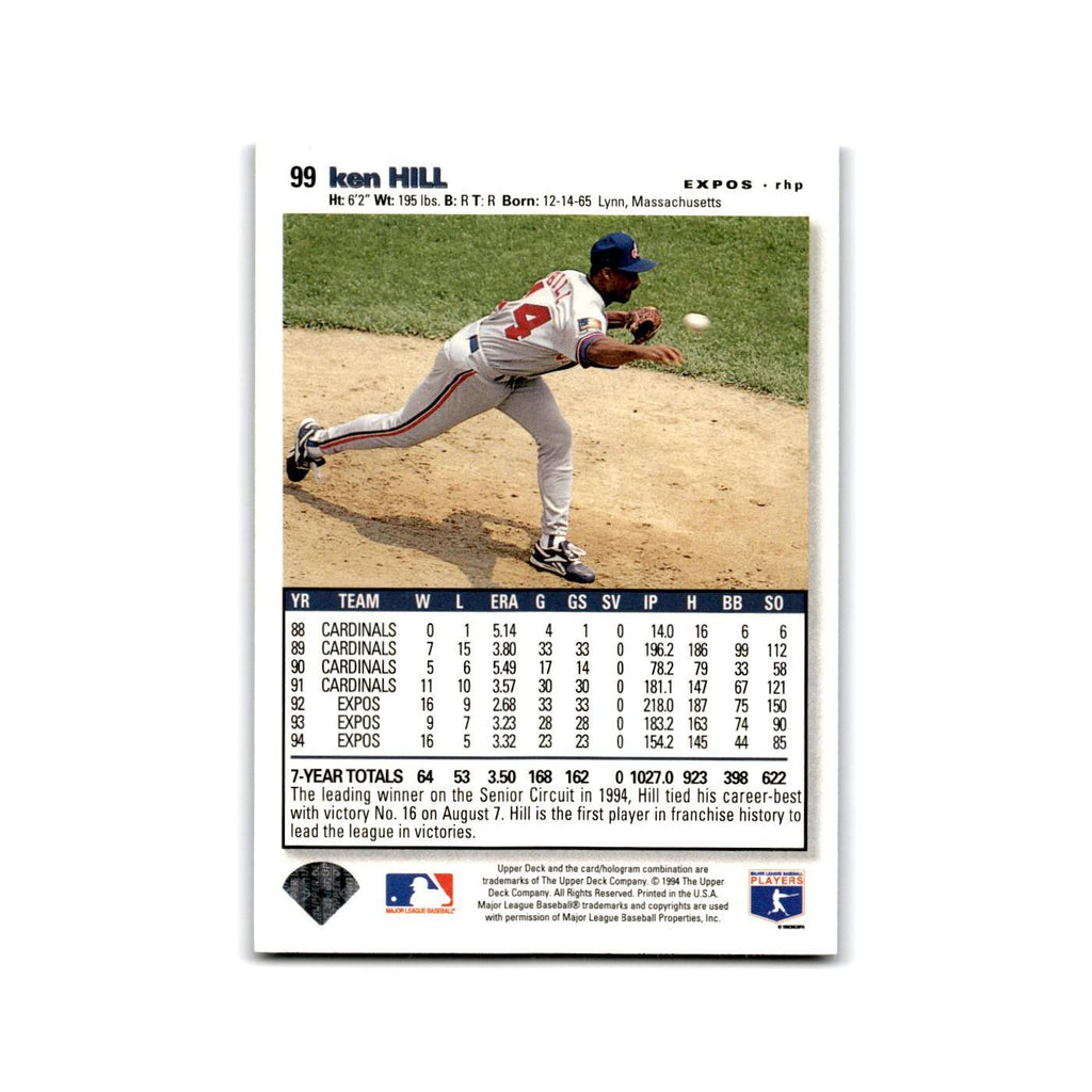 Ken Hill 1995 Collector's Choice SE #99 Montreal Expos Baseball Card NM