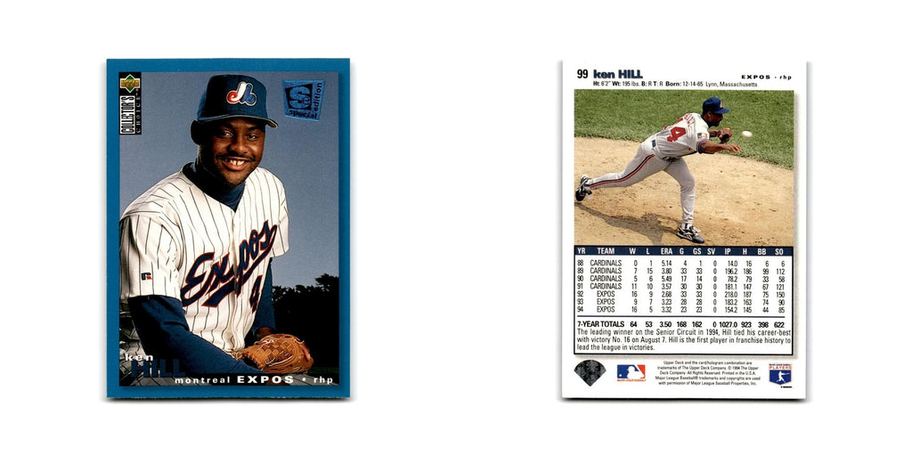 Ken Hill 1995 Collector's Choice SE #99 Montreal Expos Baseball Card NM