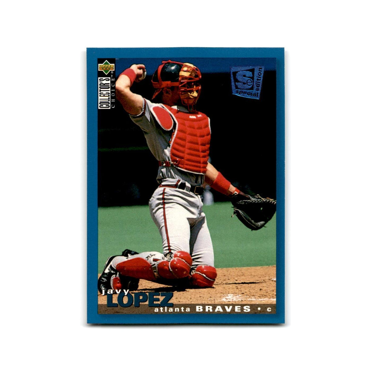 Javy lopez 1995 Collector's Choice SE #63 Atlanta Braves Baseball Card NM
