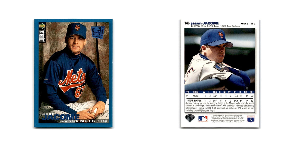 Jason Jacome 1995 Collector's Choice SE #146 New York Mets Baseball Card NM