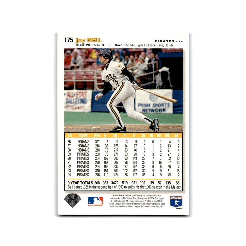 Jay Bell 1995 Collector's Choice SE #175 Pittsburgh Pirates Baseball Card NM