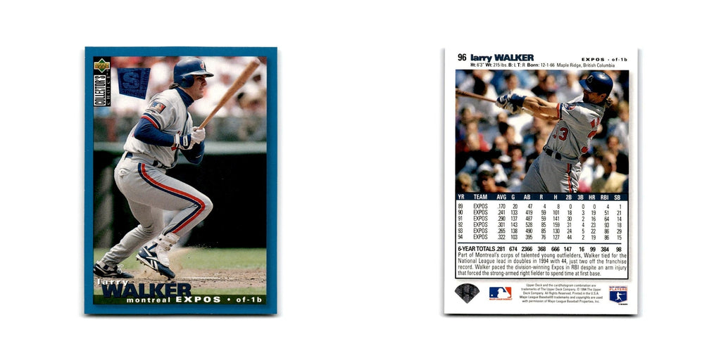 Larry Walker 1995 Collector's Choice SE #96 Montreal Expos Baseball Card NM