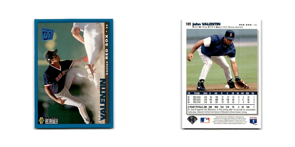 John Valentin 1995 Collector's Choice SE #189 Boston Redsox Baseball Card NM