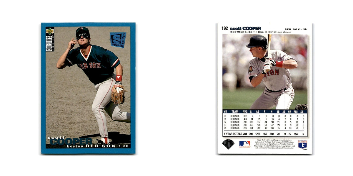Scott Cooper 1995 Collector's Choice SE #192 Boston Red Sox Baseball Card NM