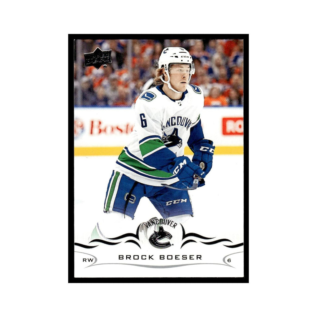 Brock Boeser 2018 Upper Deck #177 Vancouver Canucks Hockey Card NM