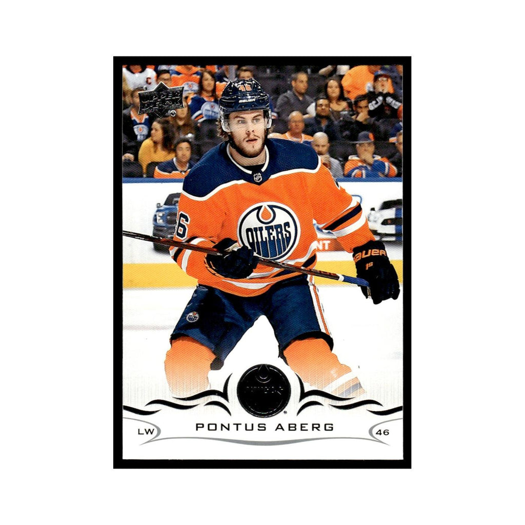Pontus Aberg 2018 Upper Deck #73 Edmonton Oilers Hockey Card NM