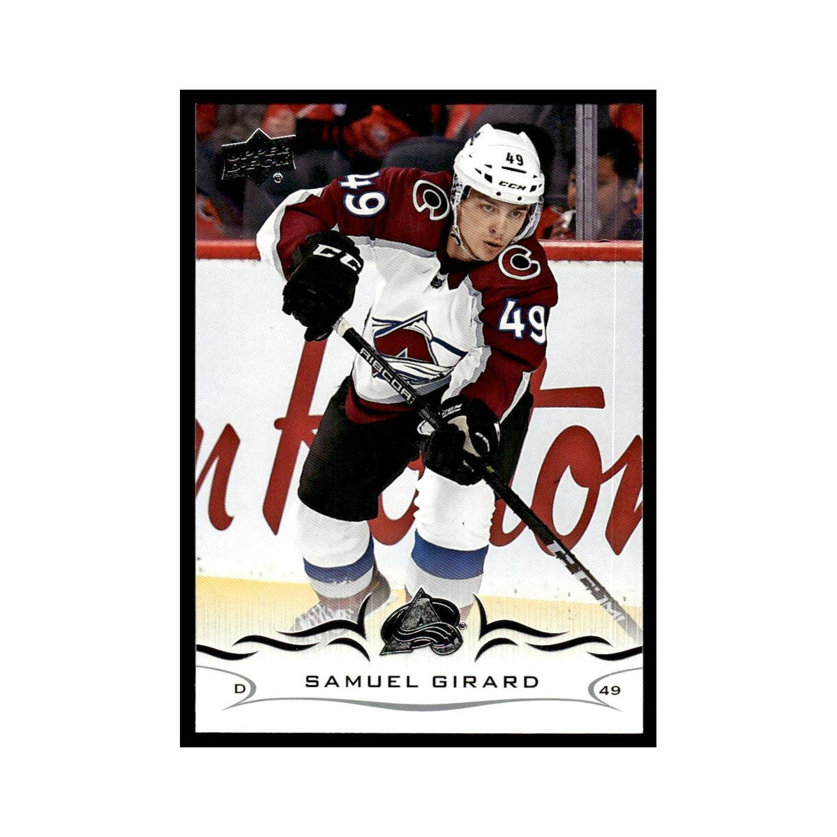 Samuel Girard 2018 Upper Deck #49 Colorado Avalanche Hockey Card NM