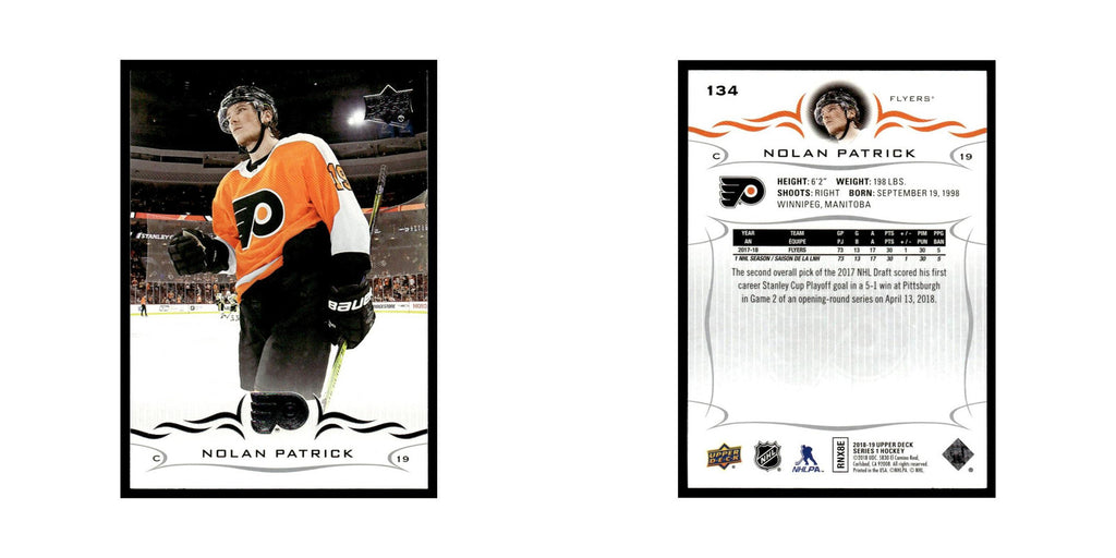 Nolan Patrick 2018 Upper Deck #134 Philadelphia Flyers Hockey Card NM