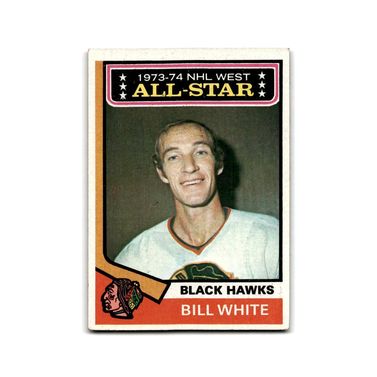 1974 Topps Bill White Chicago Blackhawks #136
