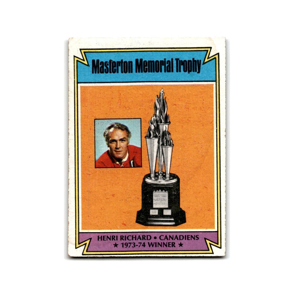 1974 Topps Henri Richard Montreal Canadiens #243