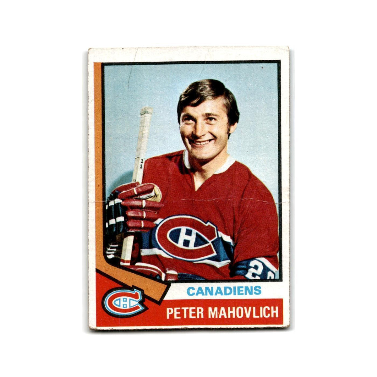 1974 Topps Pete Mahovlich Montreal Canadiens #97