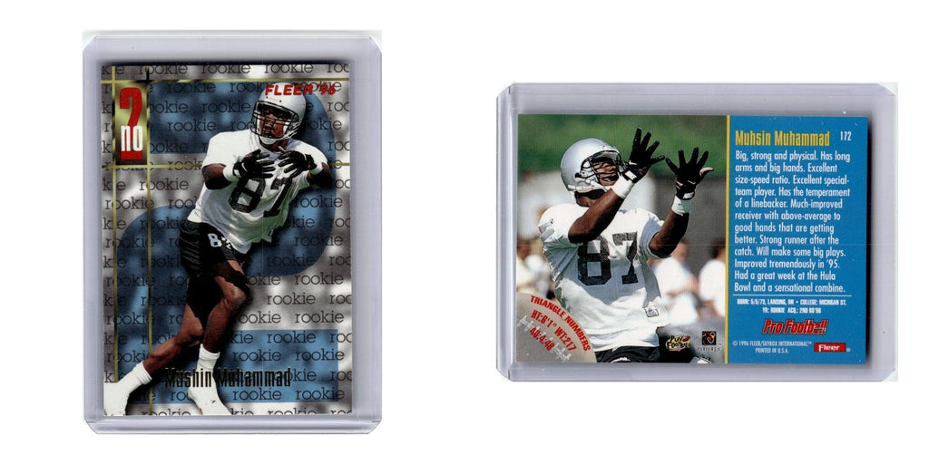 1996 Fleer Muhsin Muhammad RC Panthers #172