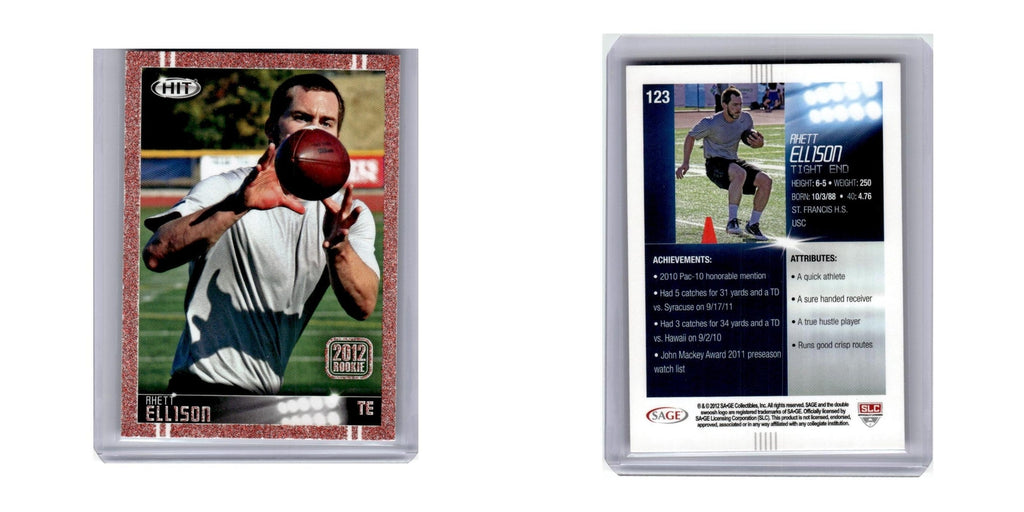 2012 SAGE HIT Rhett Ellison RC USC Trojans #123