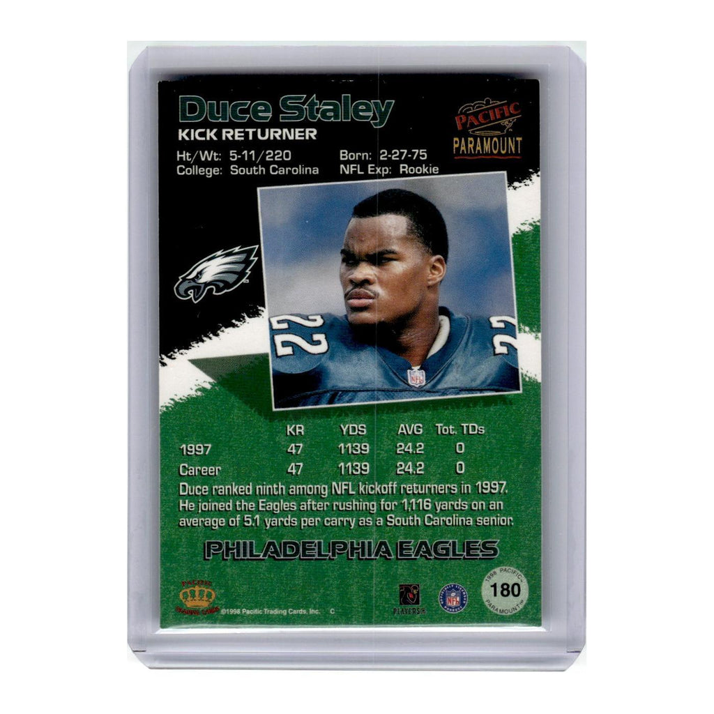 1998 Pacific Paramount Duce Staley Eagles #180