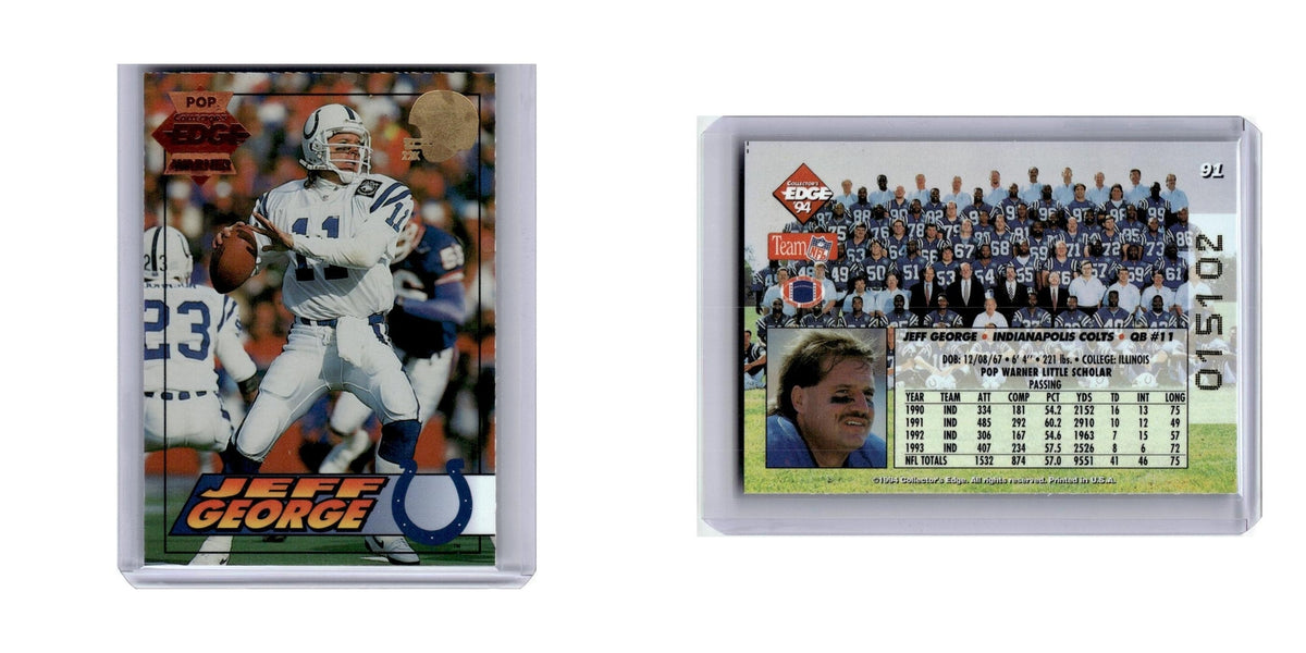 1994 Collector's Edge Jeff George Colts #91