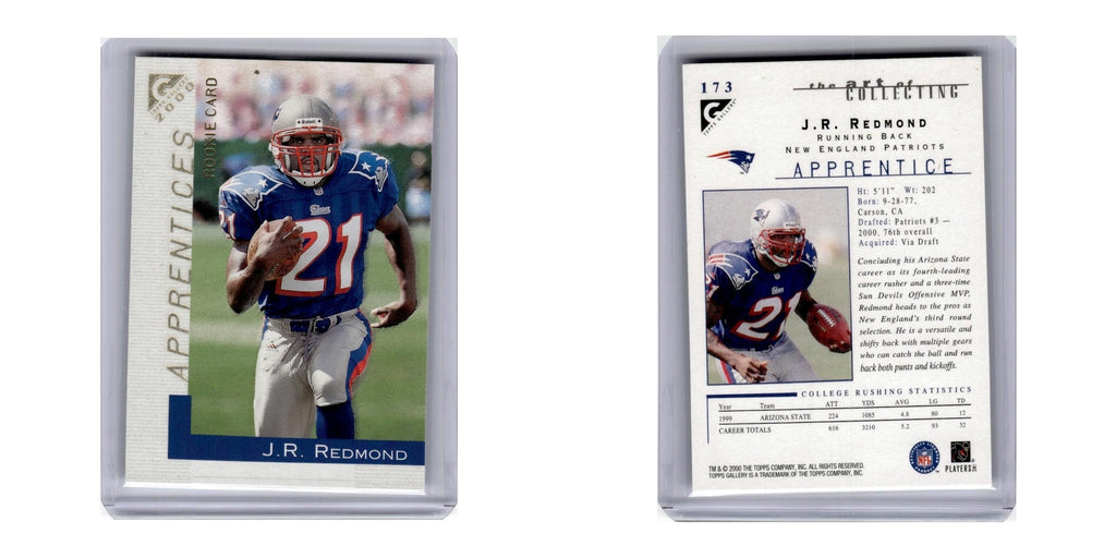 2000 Topps Gallery J.R. Redmond RC Patriots #173