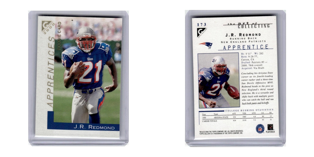 2000 Topps Gallery J.R. Redmond RC Patriots #173