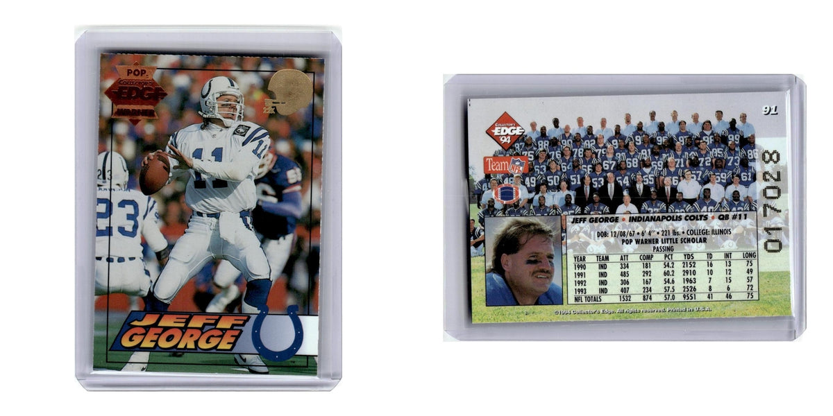 1994 Collector's Edge Jeff George Colts #91