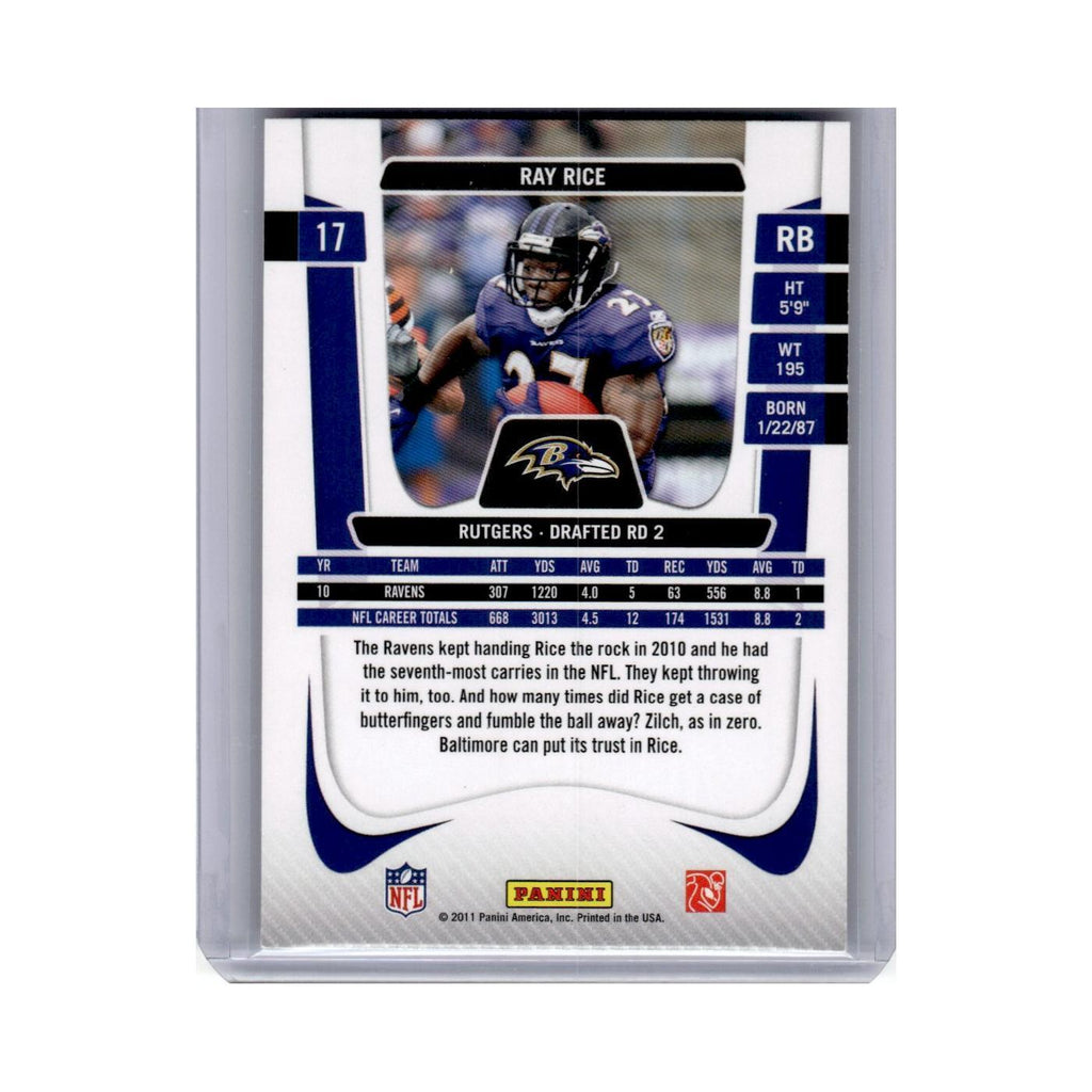 2011 Panini Prestige Ray Rice Ravens #17